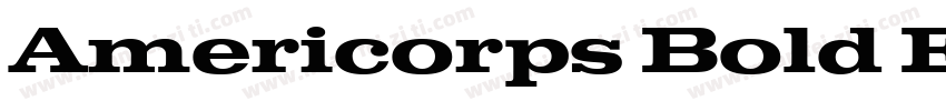 Americorps Bold Exp字体转换